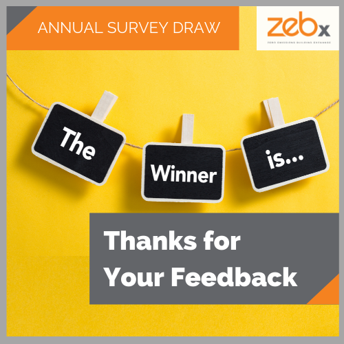 ZEBx Annual Survey: Thanks for Your Feedback and Prize Winners!